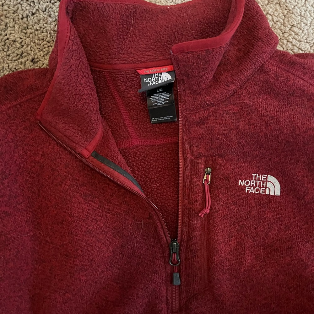 The North Face Burgundy Fleece Jacket